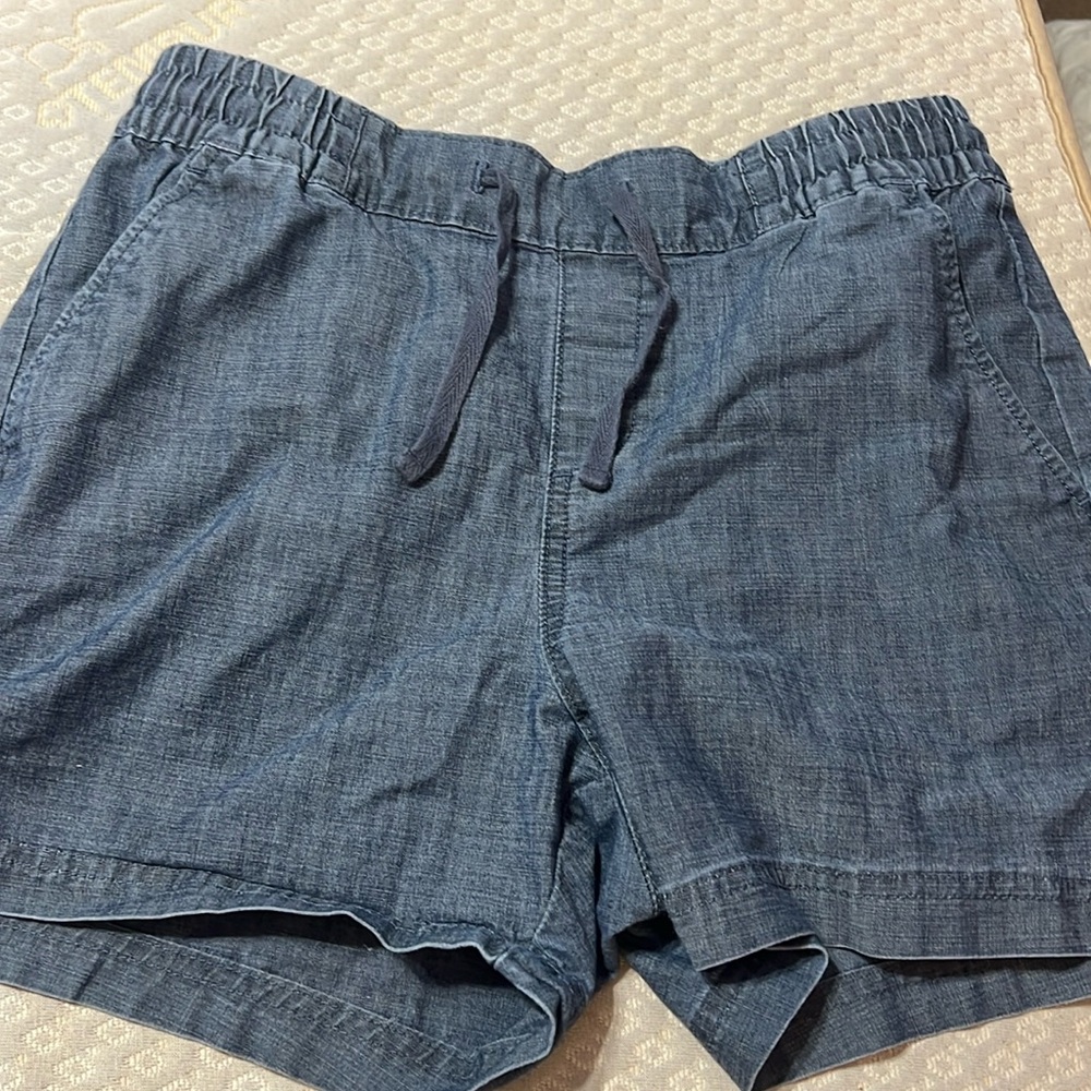 Blue jean colored shorts